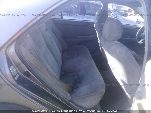 4T1BE32K23U703148 - 2003 TOYOTA CAMRY LE/XLE/SE GRAY photo 8