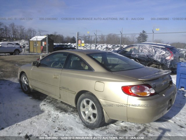 2T1CF22P92C595473 - 2002 TOYOTA CAMRY SOLARA SE/SLE ოქროსფერი ფოტო 3