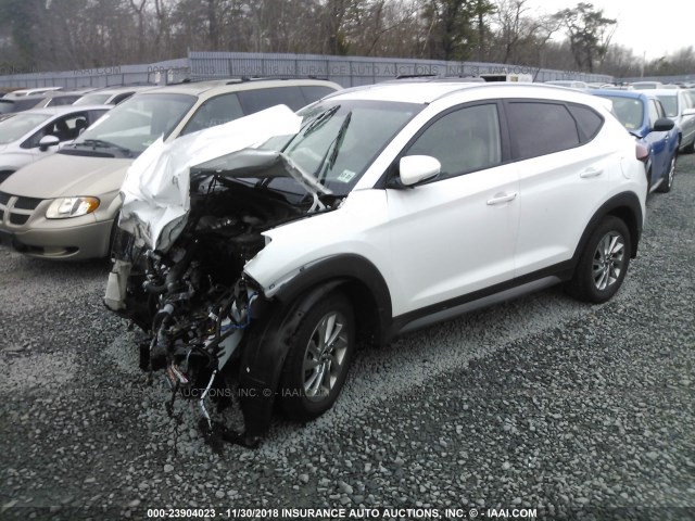 KM8J3CA21HU285367 - 2017 HYUNDAI TUCSON LIMITED/SPORT AND ECO/SE WHITE photo 2