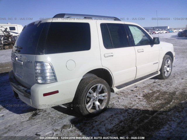 4M2EU488X9UJ01882 - 2009 MERCURY MOUNTAINEER PREMIER WHITE photo 4