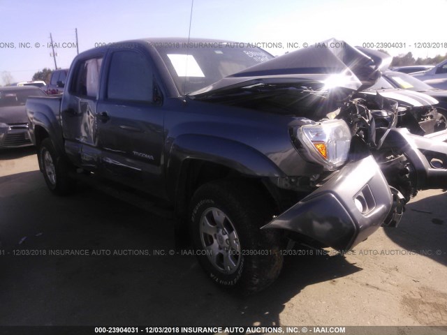 5TFLU4EN7FX136445 - 2015 TOYOTA TACOMA DOUBLE CAB/TRD PRO GRAY photo 1