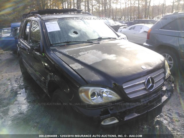 4JGAB57E83A421388 - 2003 MERCEDES-BENZ ML 350 BLACK photo 1