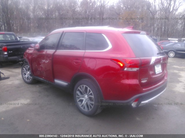 JA4AZ3A3XJZ013026 - 2018 MITSUBISHI OUTLANDER SE/SEL RED photo 3