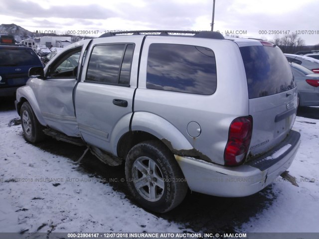 1D4HB58D25F545187 - 2005 DODGE DURANGO LIMITED GRAY photo 3