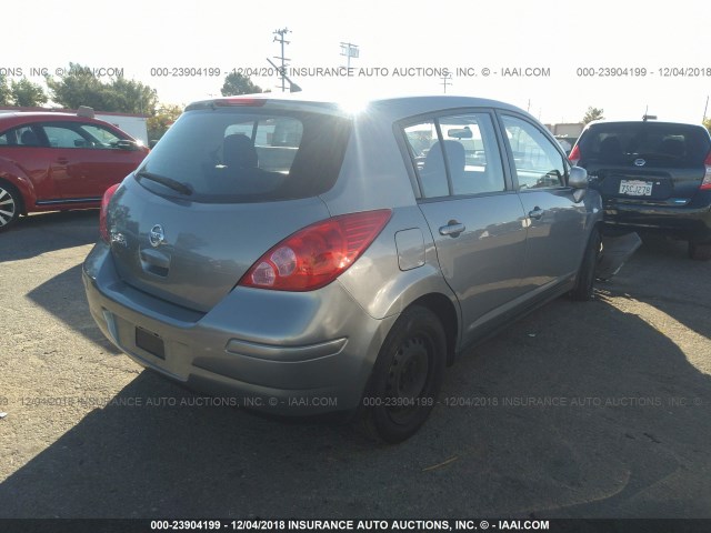 3N1BC1CPXCK223791 - 2012 NISSAN VERSA S/SL GRAY photo 4