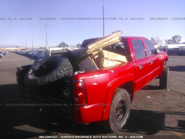 2GCEC13T251396615 - 2005 CHEVROLET SILVERADO C1500 RED photo 4