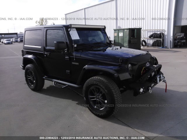 1C4AJWAG1JL845018 - 2018 JEEP WRANGLER SPORT BLACK photo 1