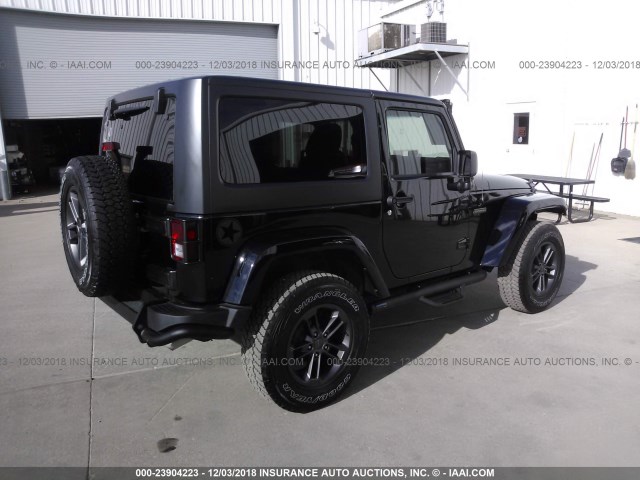 1C4AJWAG1JL845018 - 2018 JEEP WRANGLER SPORT BLACK photo 4