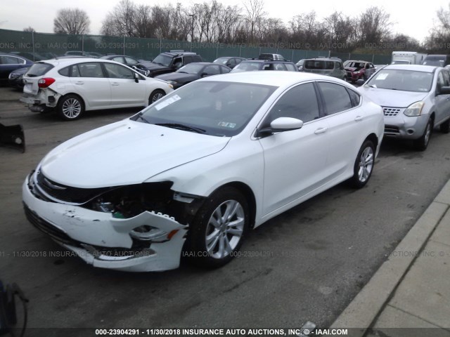 1C3CCCAB1GN148620 - 2016 CHRYSLER 200 LIMITED WHITE photo 2