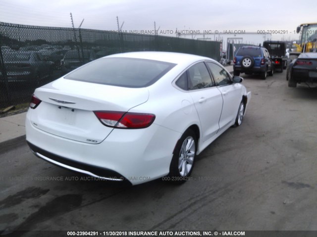 1C3CCCAB1GN148620 - 2016 CHRYSLER 200 LIMITED WHITE photo 4