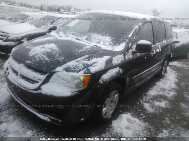 2D4RN4DG5BR731607 - 2011 DODGE GRAND CARAVAN EXPRESS BLACK photo 2