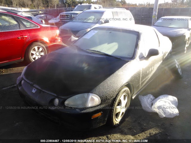 JHMEG2179RS002242 - 1994 HONDA CIVIC DEL SOL BLACK photo 2