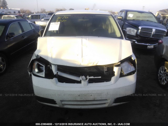 2D4RN4DE6AR380428 - 2010 DODGE GRAND CARAVAN SE WHITE photo 6