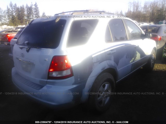 KNDJC733265624419 - 2006 KIA SORENTO EX/LX BLUE photo 4