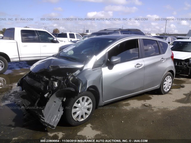 3N1CE2CP4FL408244 - 2015 NISSAN VERSA NOTE S/S PLUS/SV/SL/SR GRAY photo 2