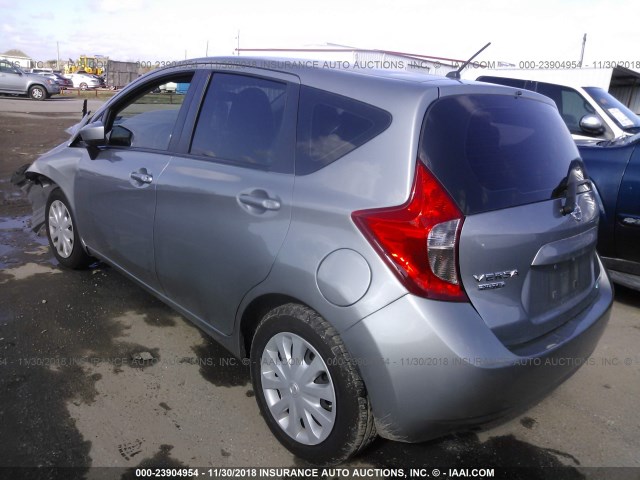 3N1CE2CP4FL408244 - 2015 NISSAN VERSA NOTE S/S PLUS/SV/SL/SR GRAY photo 3