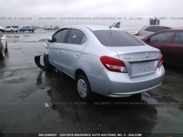 ML32F3FJ4HHF07205 - 2017 MITSUBISHI MIRAGE G4 ES Көк фото 3