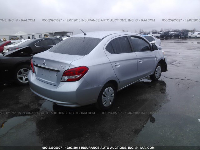 ML32F3FJ4HHF07205 - 2017 MITSUBISHI MIRAGE G4 ES Көк фото 4