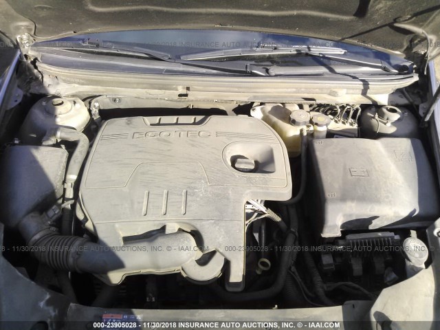 1G1ZC5E0XCF193501 - 2012 CHEVROLET MALIBU 1LT 栗色 照片 10