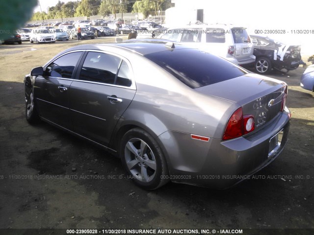 1G1ZC5E0XCF193501 - 2012 CHEVROLET MALIBU 1LT 栗色 照片 3