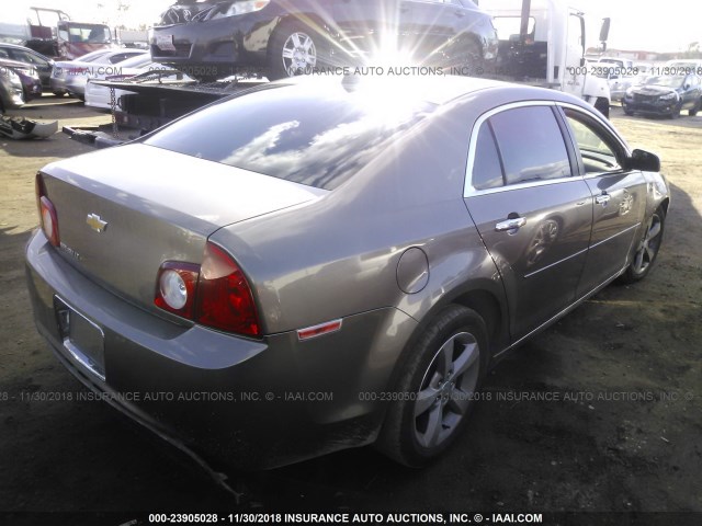 1G1ZC5E0XCF193501 - 2012 CHEVROLET MALIBU 1LT 栗色 照片 4