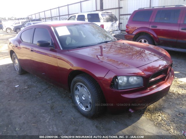 2B3KA43GX7H781493 - 2007 DODGE CHARGER SE/SXT BURGUNDY photo 1