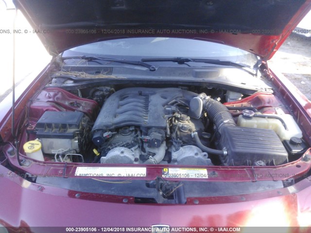 2B3KA43GX7H781493 - 2007 DODGE CHARGER SE/SXT BURGUNDY photo 10