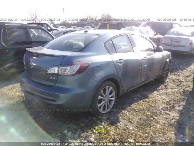 JM1BL1S68A1244255 - 2010 MAZDA 3 S BLUE photo 4