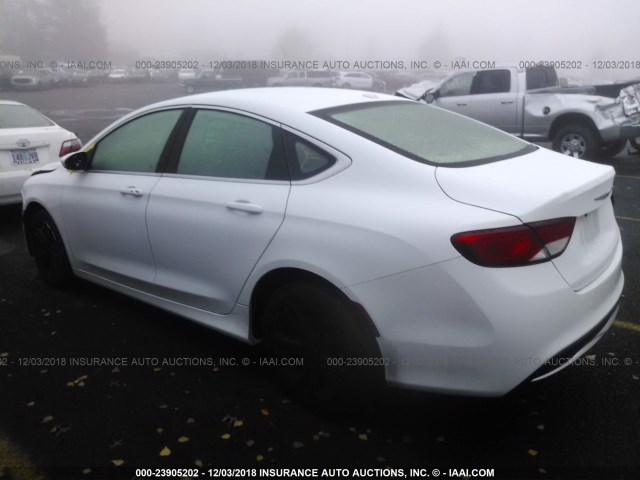 1C3CCCAB4GN153410 - 2016 CHRYSLER 200 LIMITED WHITE photo 3