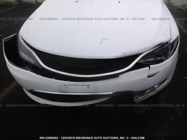 1C3CCCAB4GN153410 - 2016 CHRYSLER 200 LIMITED WHITE photo 6