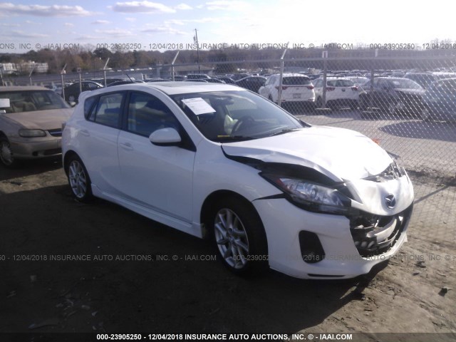 JM1BL1L54C1512081 - 2012 MAZDA 3 S WHITE photo 1