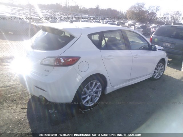 JM1BL1L54C1512081 - 2012 MAZDA 3 S WHITE photo 4