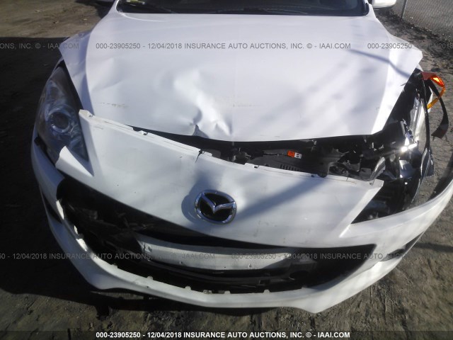 JM1BL1L54C1512081 - 2012 MAZDA 3 S WHITE photo 6