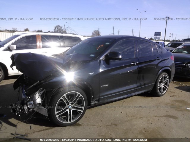 5UXXW3C55F0M87614 - 2015 BMW X4 XDRIVE28I BLUE photo 2