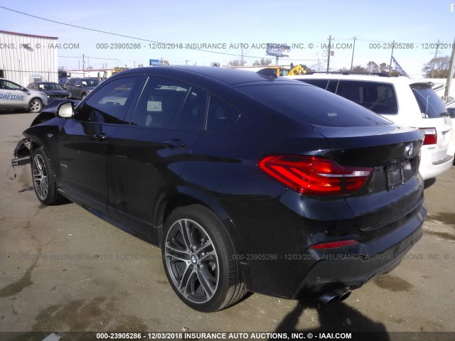 5UXXW3C55F0M87614 - 2015 BMW X4 XDRIVE28I BLUE photo 3