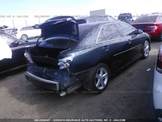 4T1BF1FK1EU773481 - 2014 TOYOTA CAMRY L/SE/LE/XLE 蓝色 照片 4