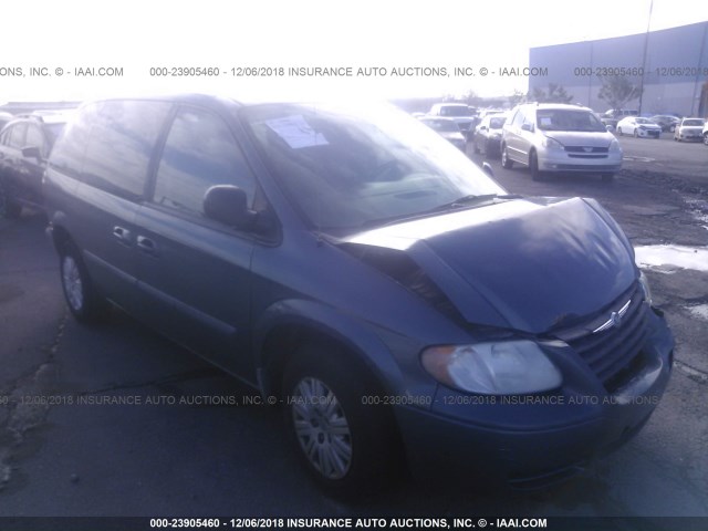 1C4GP45R25B318920 - 2005 CHRYSLER TOWN & COUNTRY  BLUE photo 1