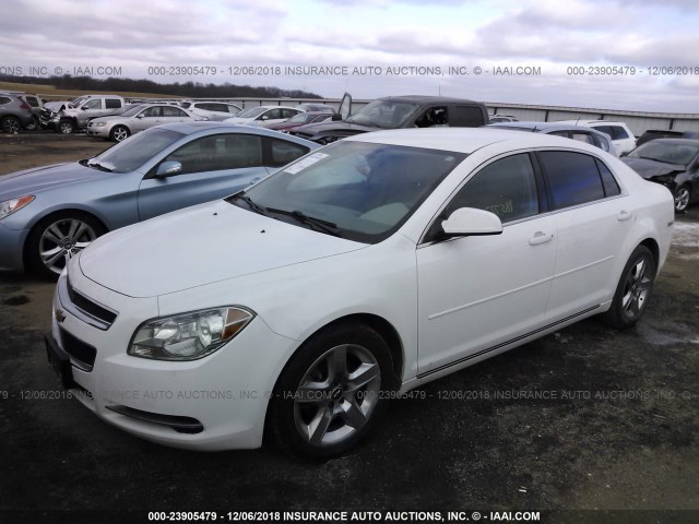 1G1ZC5EB6AF325927 - 2010 CHEVROLET MALIBU 1LT WHITE photo 2