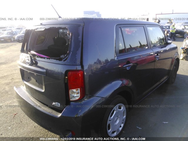 JTLZE4FEXCJ021654 - 2012 TOYOTA SCION XB MAROON photo 4