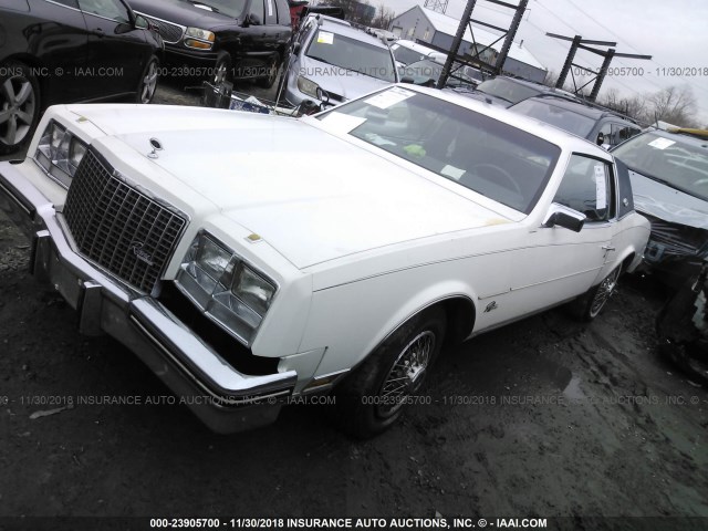 1G4AZ57Y8DE432374 - 1983 BUICK RIVIERA WHITE photo 2