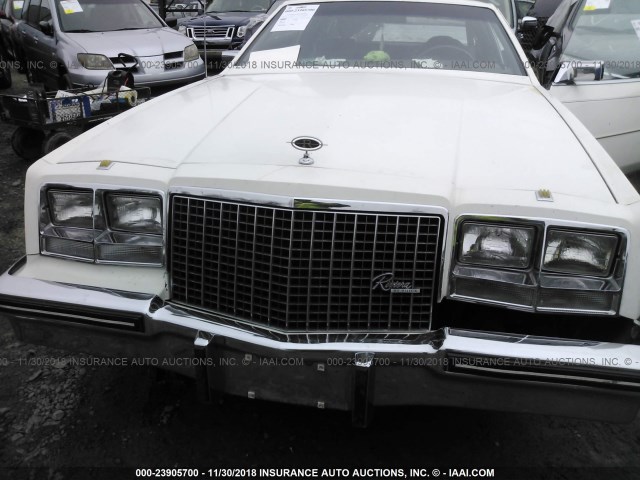 1G4AZ57Y8DE432374 - 1983 BUICK RIVIERA WHITE photo 6