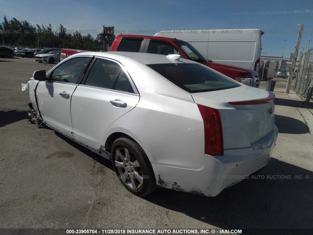 1G6AH5RX5F0111715 - 2015 CADILLAC ATS LUXURY WHITE photo 3