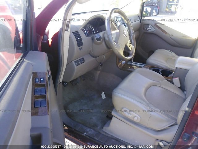 5N1AR18U15C738527 - 2005 NISSAN PATHFINDER LE/SE/XE Bordo foto 7