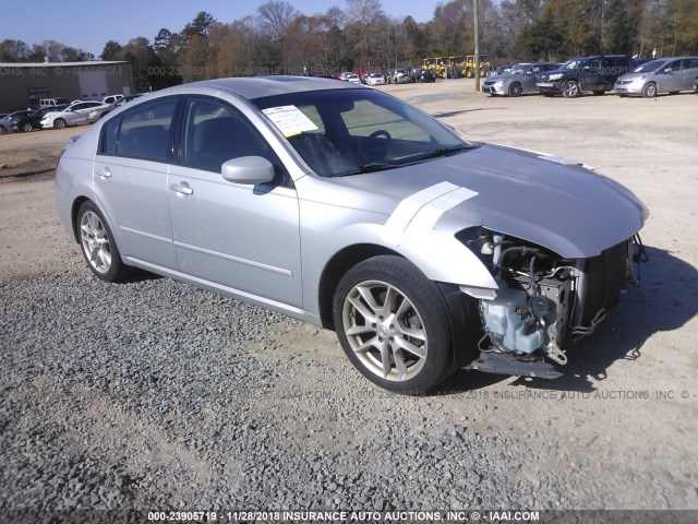 1N4BA41E37C828078 - 2007 NISSAN MAXIMA SE/SL SILVER photo 1