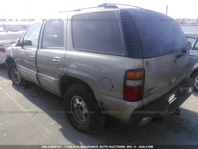 1GKEK13ZX3J345216 - 2003 GMC YUKON TEAL photo 3