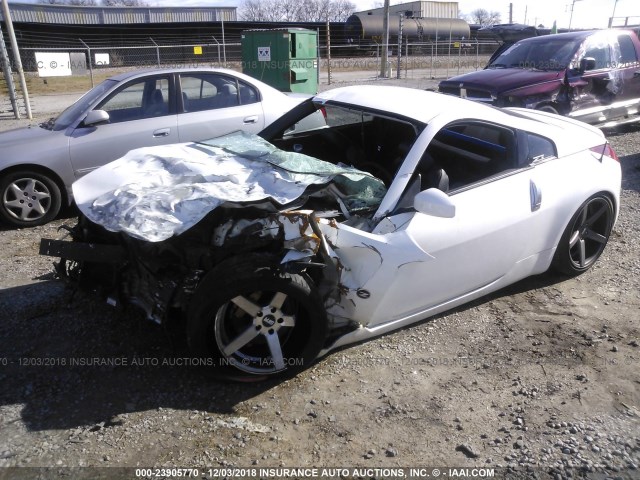 JN1AZ34D93T114397 - 2003 NISSAN 350Z COUPE WHITE photo 2