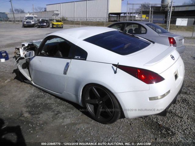 JN1AZ34D93T114397 - 2003 NISSAN 350Z COUPE WHITE photo 3