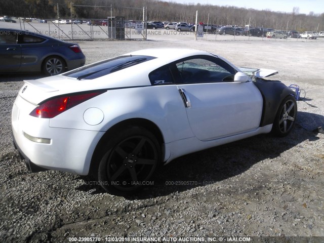 JN1AZ34D93T114397 - 2003 NISSAN 350Z COUPE WHITE photo 4