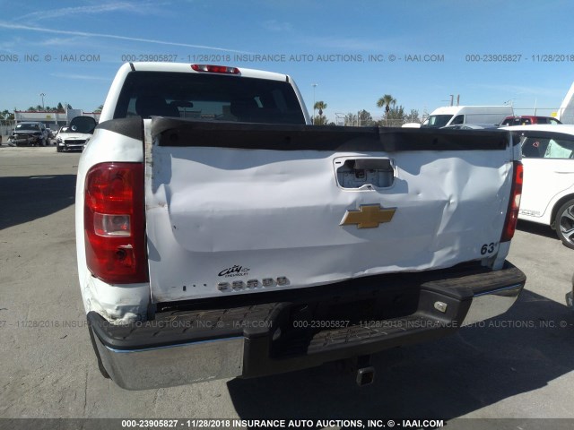 1GCRCPEA0DZ194426 - 2013 CHEVROLET SILVERADO C1500 WHITE photo 6