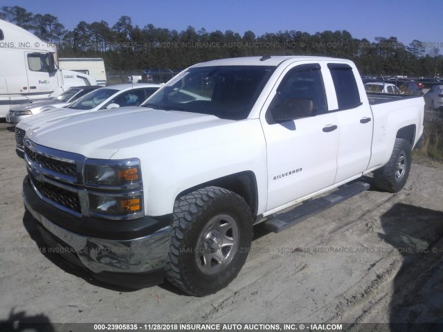 1GCRCPEC5EZ341911 - 2014 CHEVROLET SILVERADO C1500 WHITE photo 2